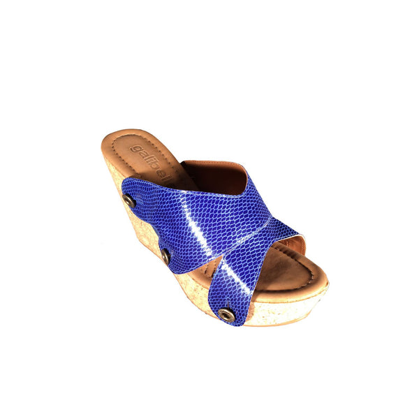 giovanna gv23 snake royal blue strap - galibelle