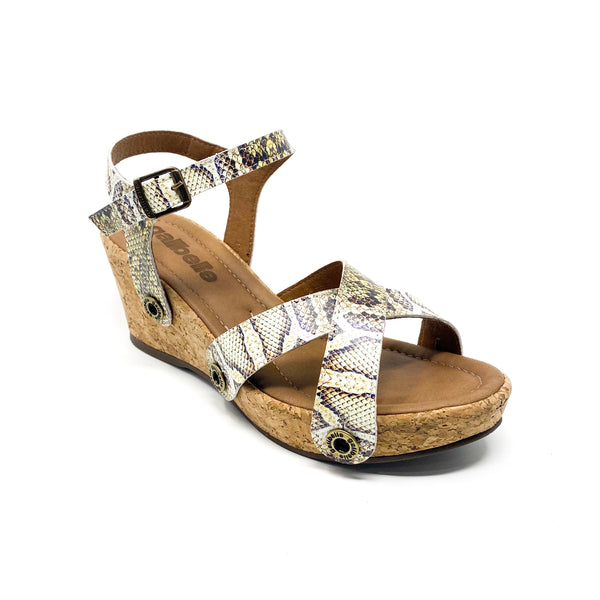 danni da13 snake beige leather strap
