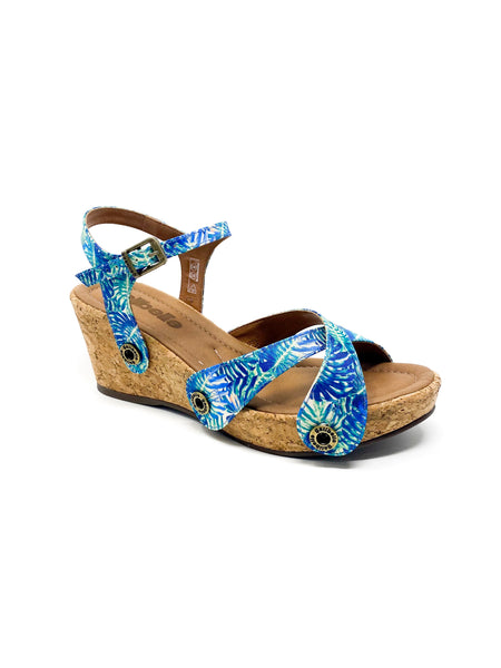 danni da10 floral green satin strap