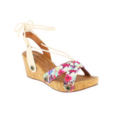 danni da20 multicolor satin/raw canvas strap - galibelle