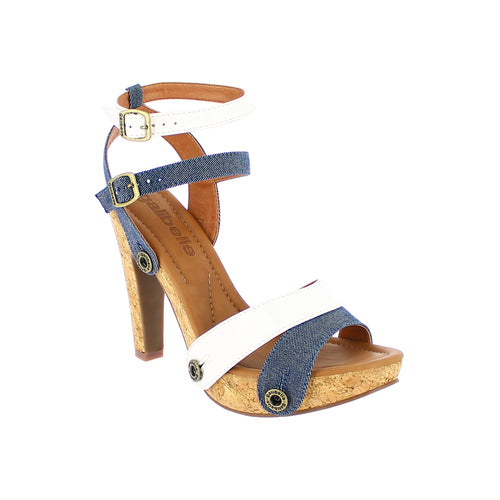 deise de24 combo jeans blue/varnish white strap - galibelle