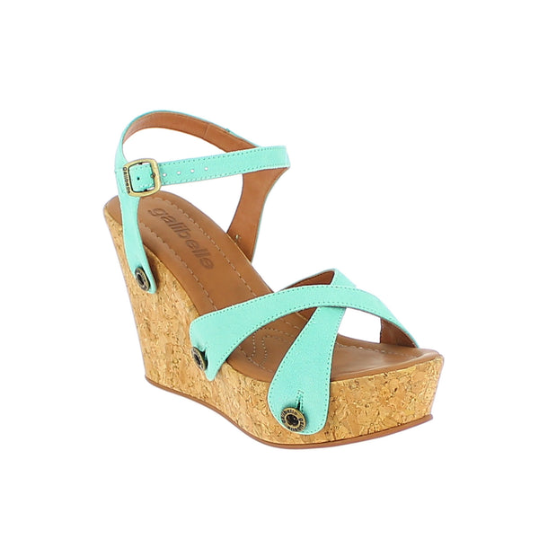 giovanna gv05 light green suede strap - galibelle