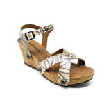 danni da13 snake beige leather strap