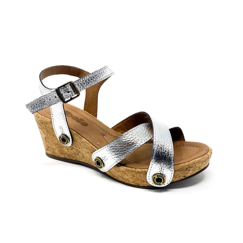 danni da13 textured silver leather strap