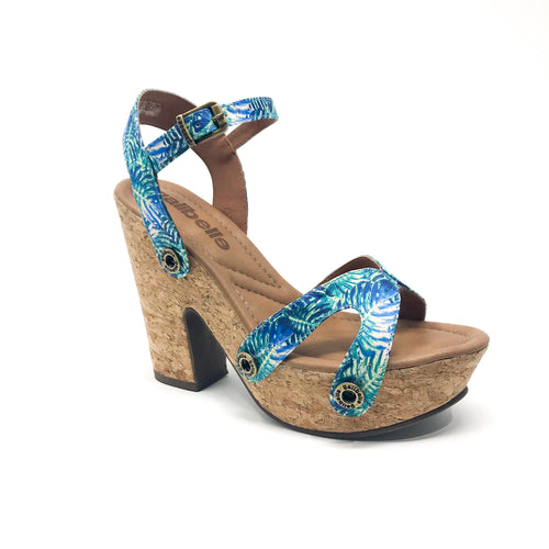 sara sr01 green satin floral strap