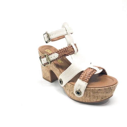 michelle me26 canvas raw/braid caramel strap