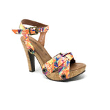 deise de26 orange satin floral strap