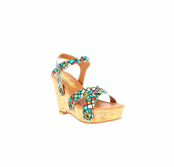 Giovanna galipack white/camel/mosaic