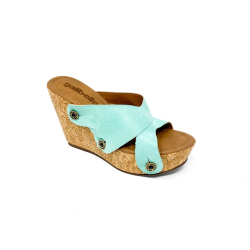 giovanna gv23 light green suede strap