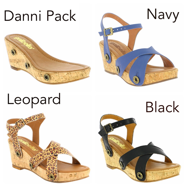 Danni galipack navy/leopard/black