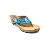 noya no01 green satin floral strap