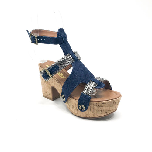 michelle me26 jeans dark blue/braid pewter strap