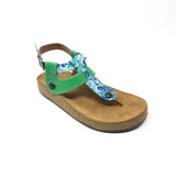 gabriela gb28 combo satin floral green/ata green strap