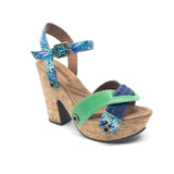 sara sr28 cb17 braid blue/satin floral green/ata green strap