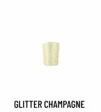 Heel cover glitter champagne